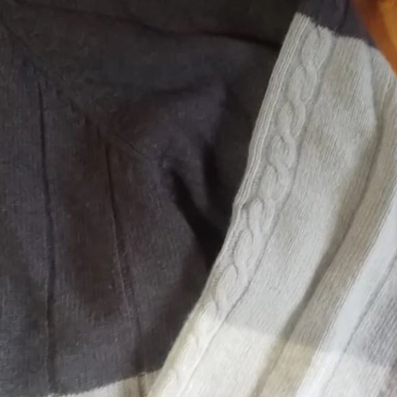 Chereskin V NECK sweater lambs wool OMBRE brown beige rustic forest MENS L LARGE - Picture 5 of 8